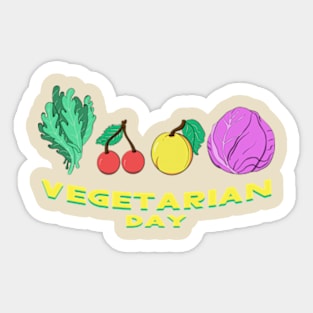 World Vegetarian Day Sticker